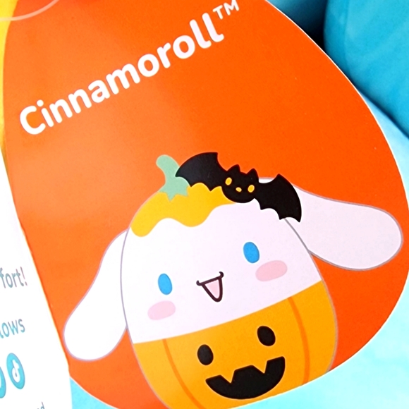 🎃 CINNAMOROLL 🐶 Pumpkin Sanrio Hello Kitty X Squishmallow Halloween 2023 - Picture 4 of 9
